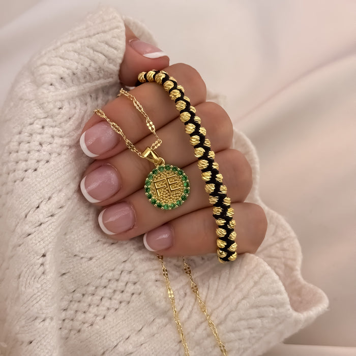 Conjunto Crispeta + Dije Fe + Pulsera