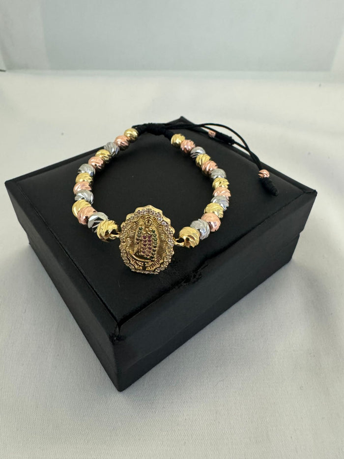 Pulsera Virgen de Guadalupe 3 Oros
