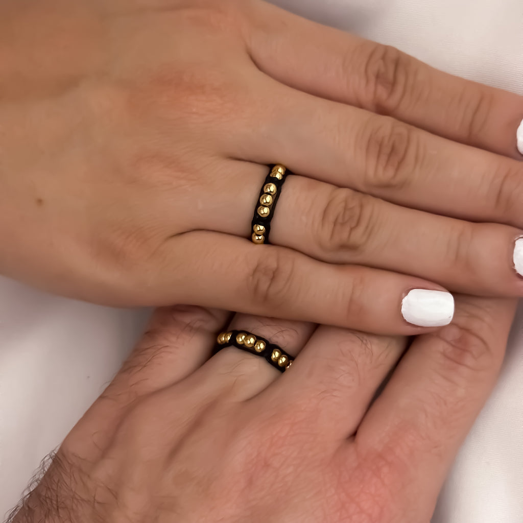 Dúo Anillos Tejidos para Parejas
