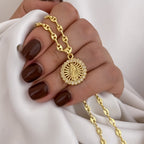 Cadena Gucci Dama + Virgen de Guadalupe