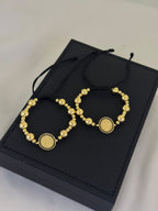 Dúo Pulseras San Benito Detalle Negro