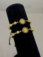 Dúo Pulseras San Benito Detalle Negro