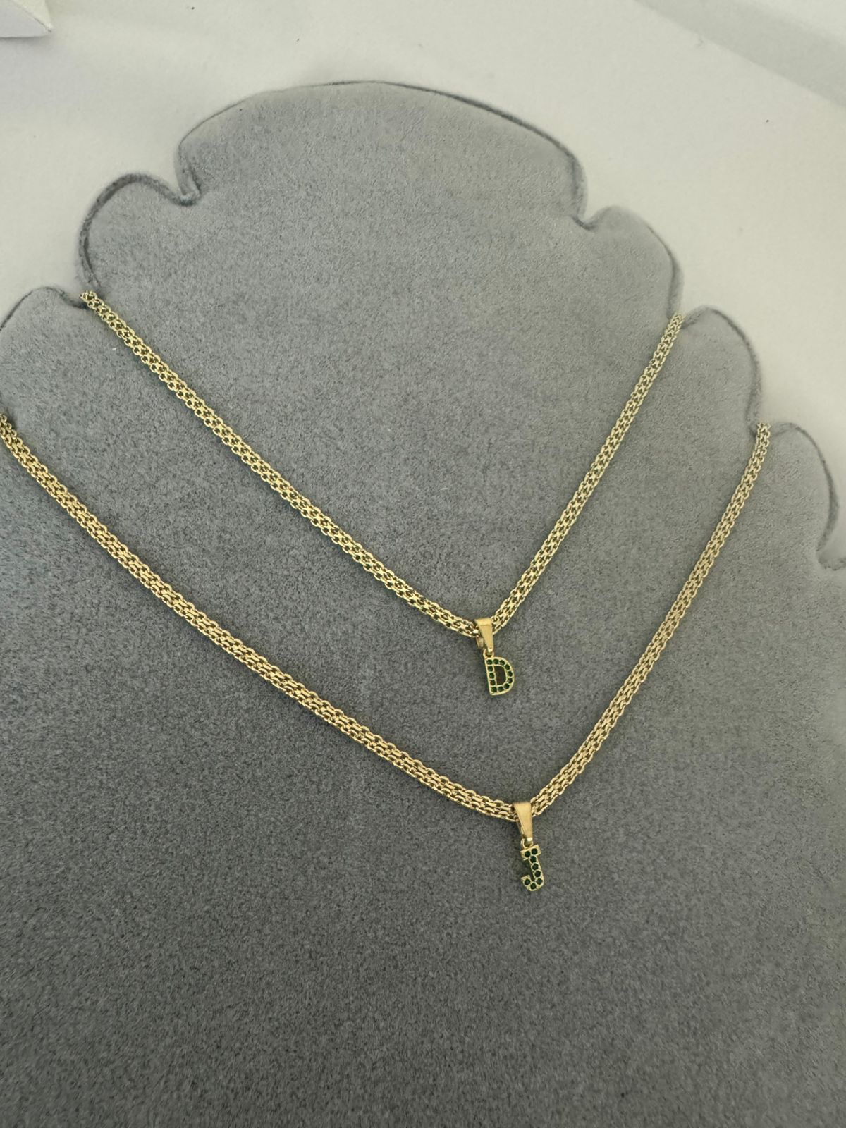 Cadena Tejido Chino con Inicial