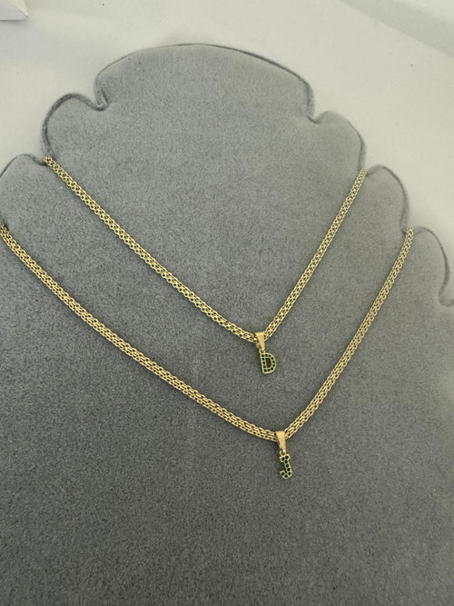 Cadena Tejido Chino con Inicial