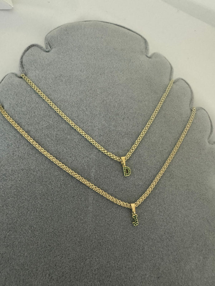 Cadena Tejido Chino con Inicial