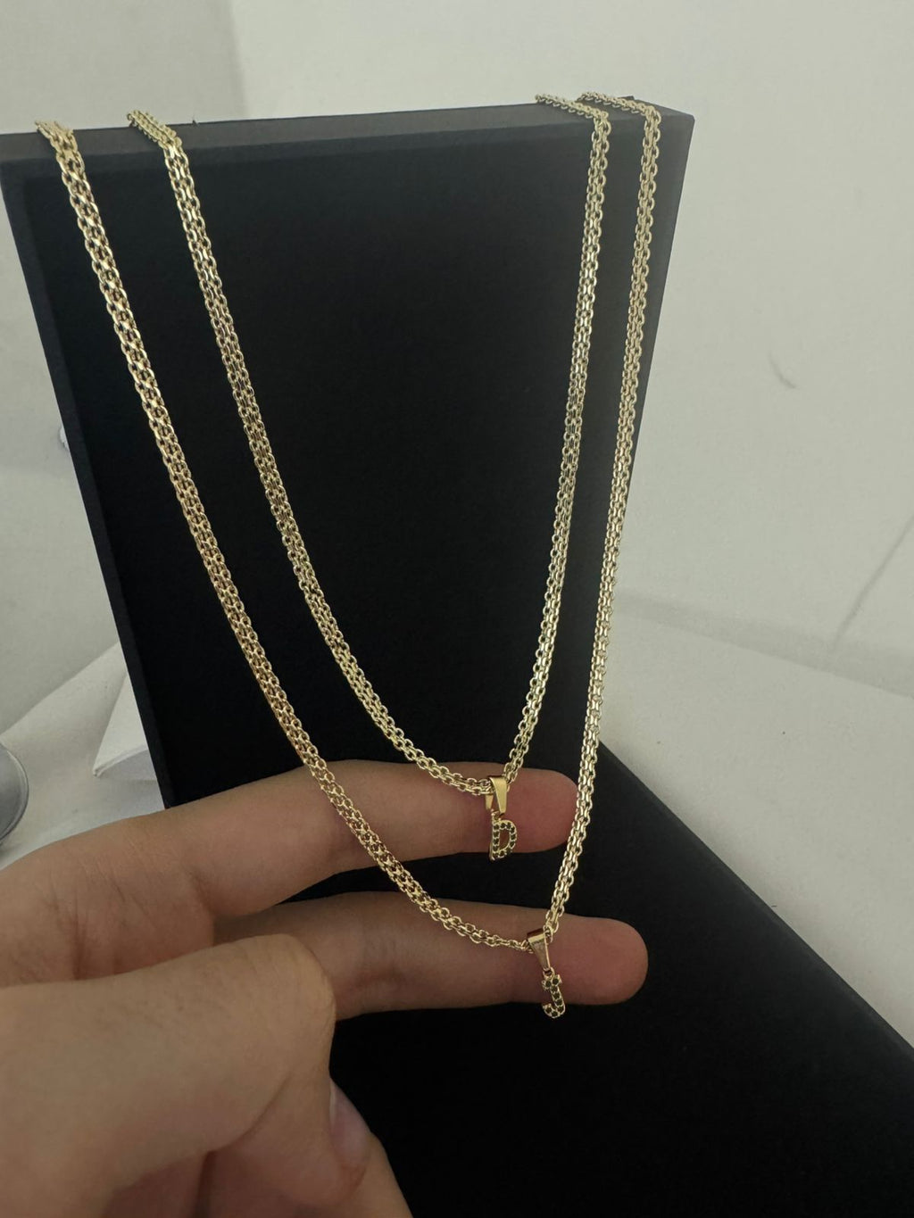 Cadena Tejido Chino con Inicial