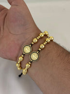 Dúo Pulseras San Benito Detalle Negro