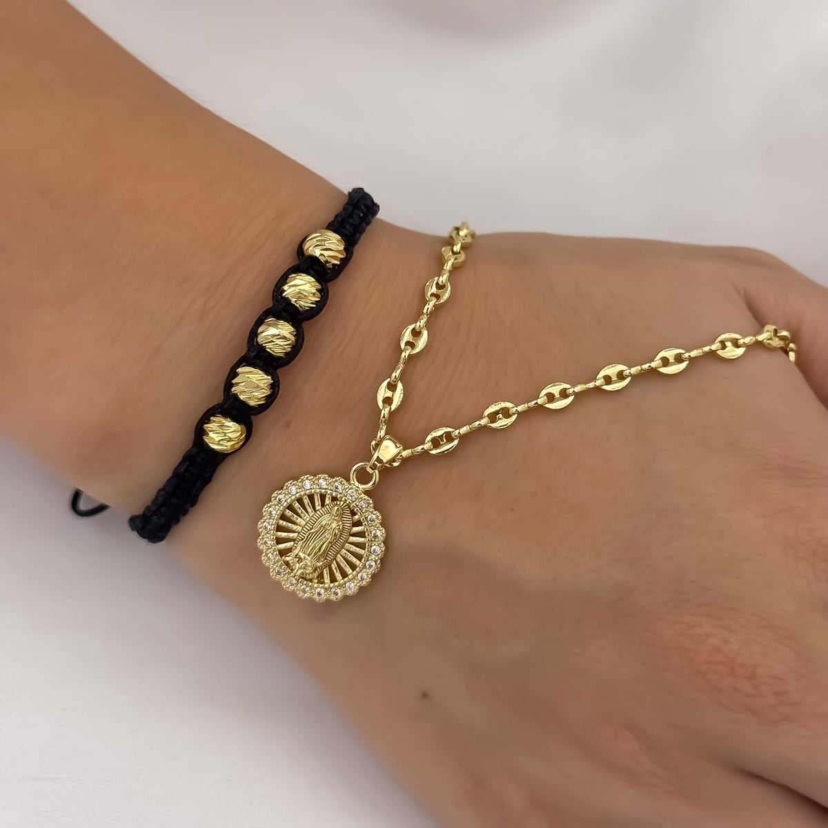 Cadena Gucci + Guadalupe + Pulsera