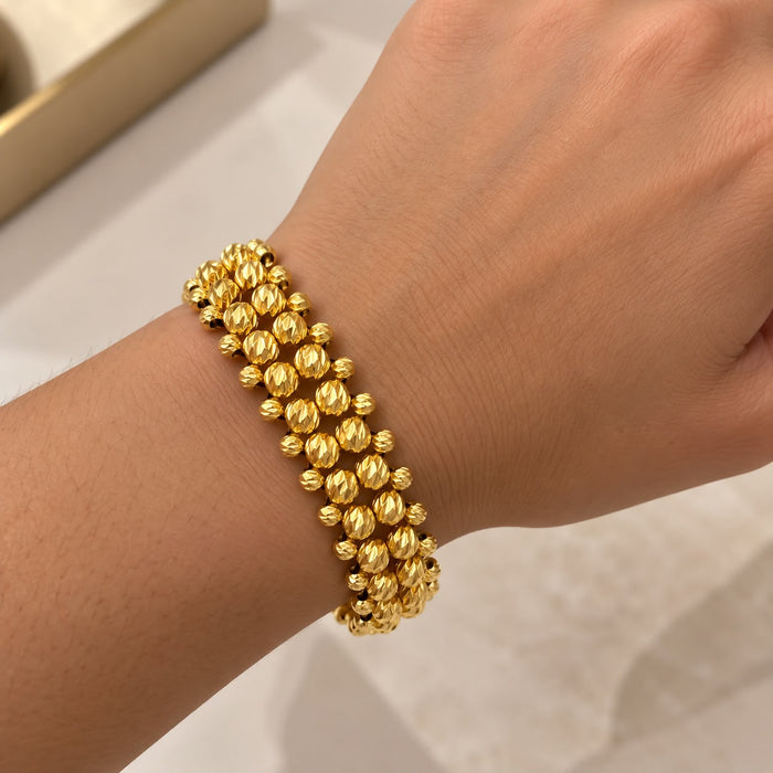 Pulsera 4 Carriles Balín Italiano 4 mm