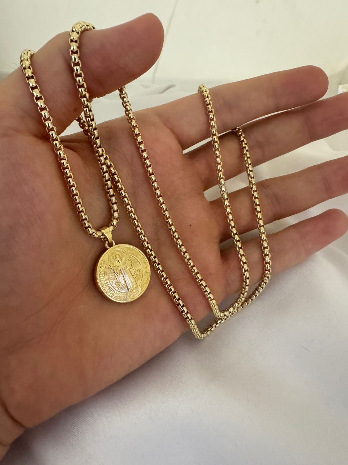 Cadena Veneciana + Dije San Benito